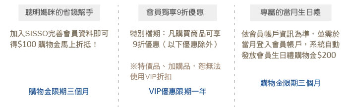 會員等級內容,樂樂會員,會員制度,VIP,sisso有機棉