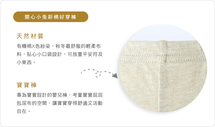 有機棉,GOTS,寶寶,嬰兒,新生兒,服飾,台灣製,長褲,連身褲,短褲,棉褲