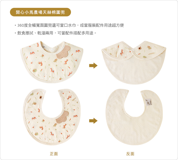 有機棉,GOTS,寶寶,吃飯,圍兜,嬰兒,副食品,台灣製,口水巾,天絲棉,tencel